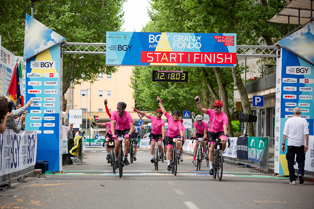 BGY Airport Granfondo: 2.500 ciclisti iscritti provenienti da 30 nazioni e 4 continenti